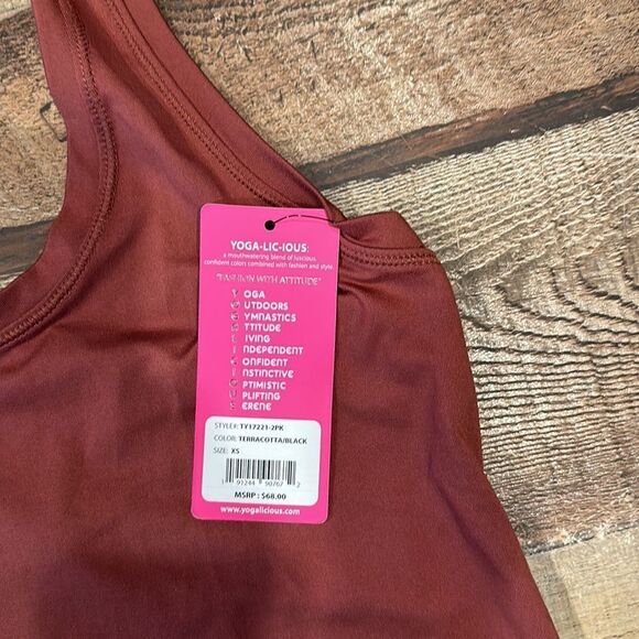 NWT-YOGALICIOUS TANK TOP - Picture 3 of 5